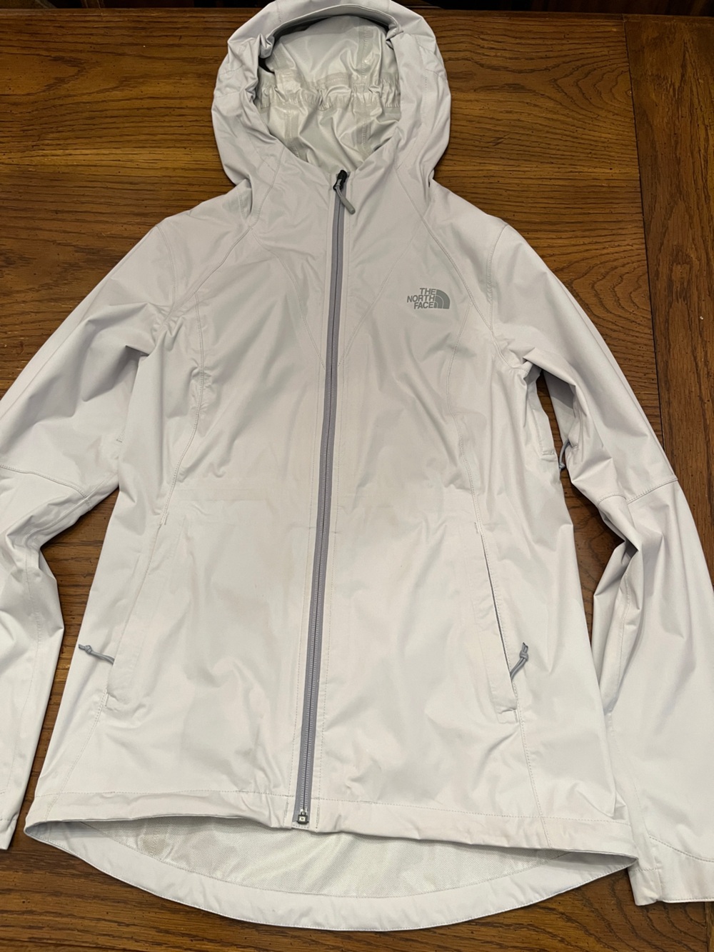 The North Face White Waterproof Rain  Jacket, size small